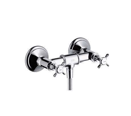 2-handle shower mixer for exposed installation