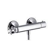 Thermostatic shower mixer for exposed installation