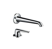 Single lever basin mixer for concealed installation with wall spout 20cm and handle
