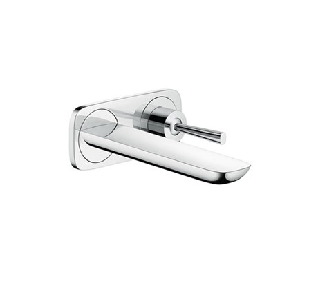 Single lever basin mixer for concealed installation with spout 16.5cm wall-mounted