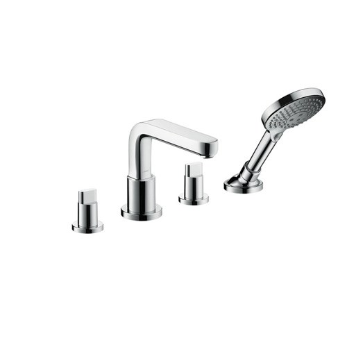 4-hole rim mounted bath mixer with spout 171 mm