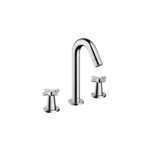 3-hole basin mixer with pop-up waste set