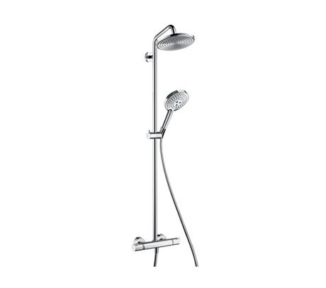 Croma Select E 180 2jet Showerpipe with single lever mixer