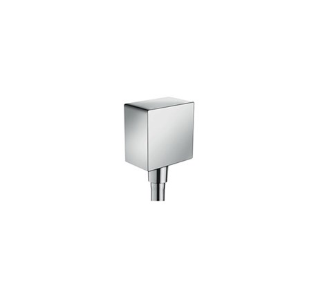 Fixfit Square wall outlet with non-return valve and synthetic joint