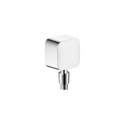 Fixfit wall outlet with non-return valve and pivot joint