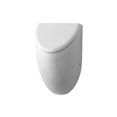 Urinal with concealed inlet