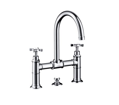 2-handle basin mixer 220 with pop-up waste set