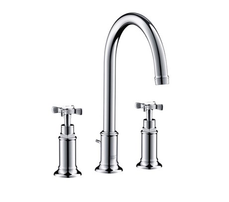 3-hole basin mixer 180 with pop-up waste set