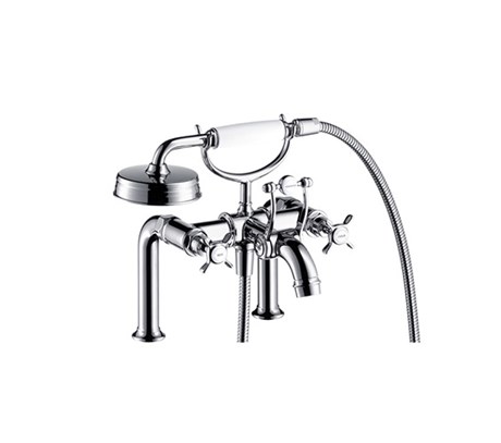 2-handle rim mounted bath mixer