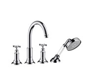 4-hole rim mounted bath mixer