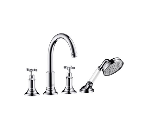 4-hole rim mounted bath mixer