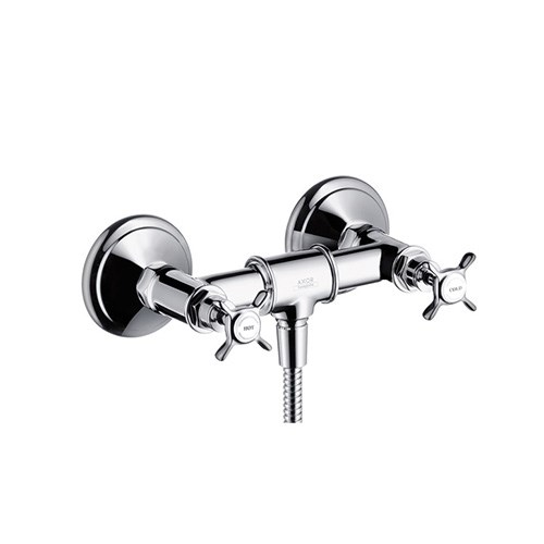 2-handle shower mixer for exposed installation