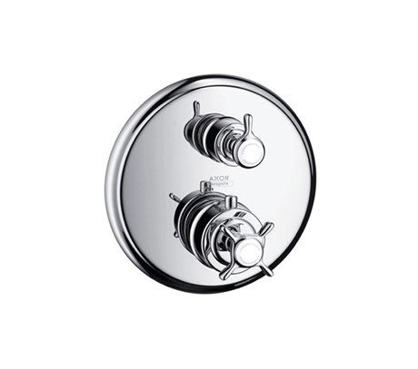 Thermostatic mixer for concealed installation with shut-off/ diverter valve