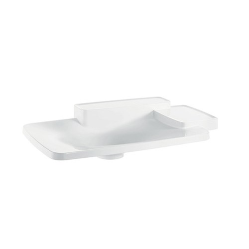 Built-in washbasin 86.6 x 53cm with 2 shelves