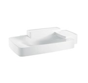 Washbasin 86.6 x 55.3cm with 2 shelves wall-mounted