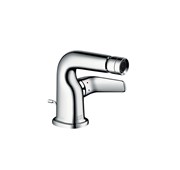 Single lever bidet mixer with pop-up waste set