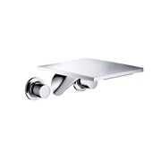 3-hole basin mixer for concealed installation with spout 26.2cm wall-mounted