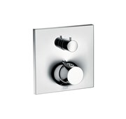 Thermostatic mixer for concealed installation with shut-off/ diverter valve