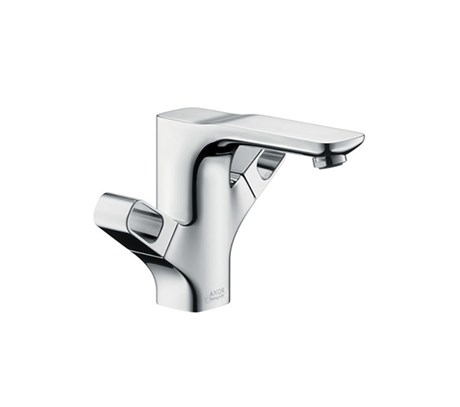 2-handle basin mixer 120 with pop-up waste set
