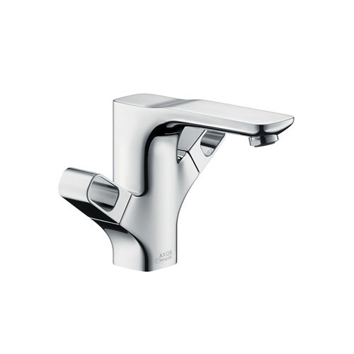 2-handle basin mixer 120 with pop-up waste set
