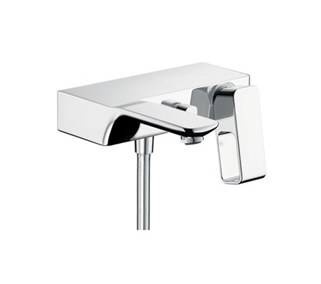 Single lever bath mixer for exposed installation