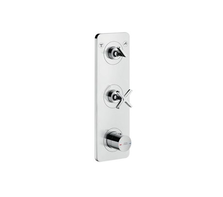 Thermostatic module for concealed installation 38 x 12 for 2 outlets