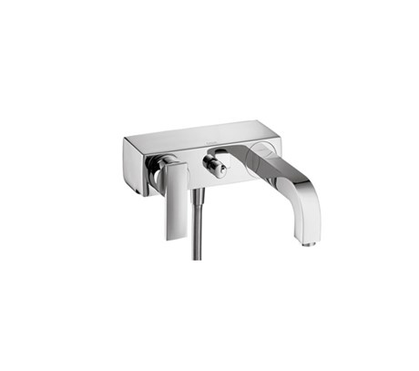 Single lever bath mixer for exposed installation