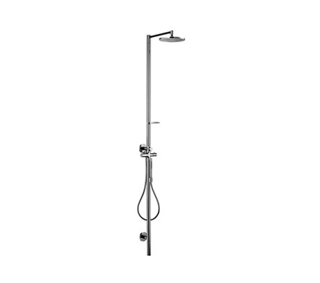 Shower Column with Thermostat and Overhead Shower Diameter 240mm