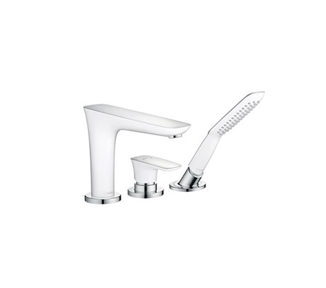 3-hole rim mounted single lever bath mixer