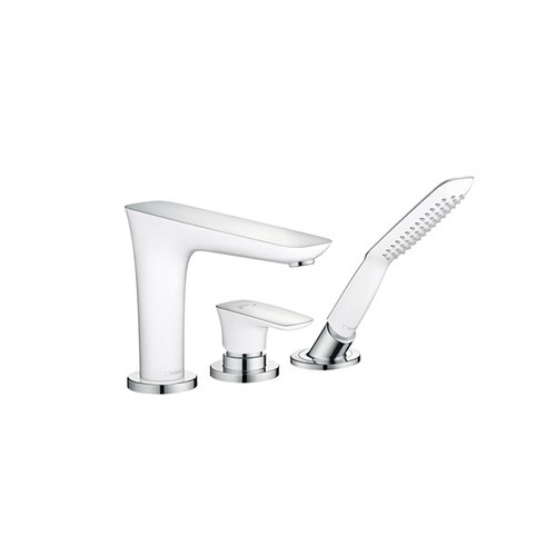 3-hole rim mounted single lever bath mixer