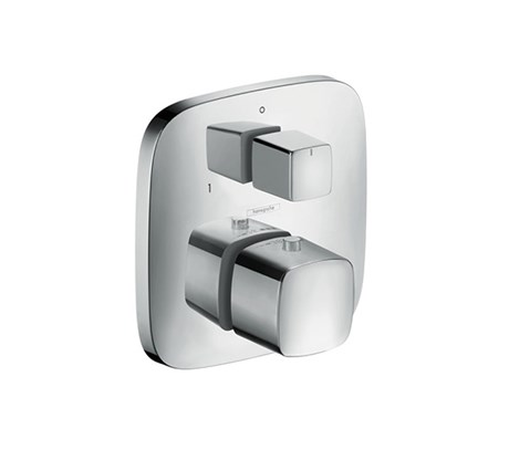 Thermostatic mixer for concealed installation with shut-off/ diverter valve