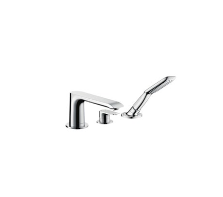3-hole rim mounted single lever bath mixer