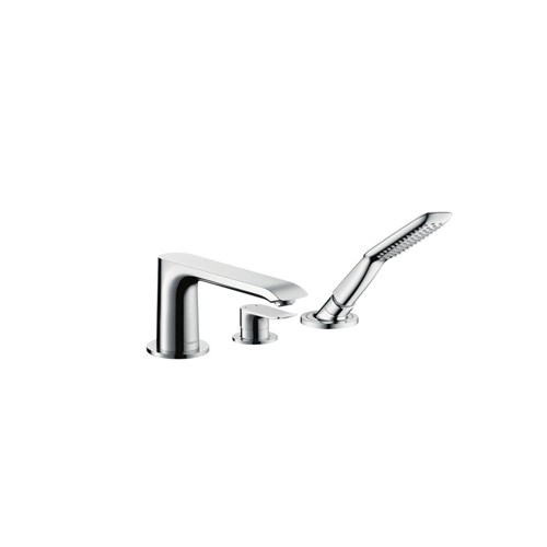 3-hole rim mounted single lever bath mixer