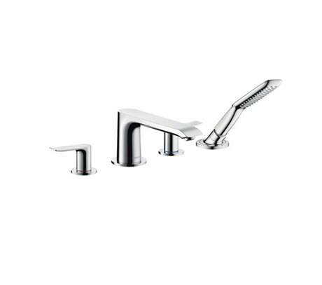 4-hole rim mounted bath mixer