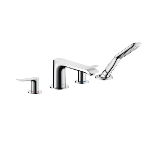 4-hole rim mounted bath mixer