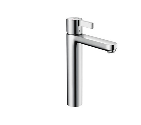 Single lever basin mixer with pop-up waste set