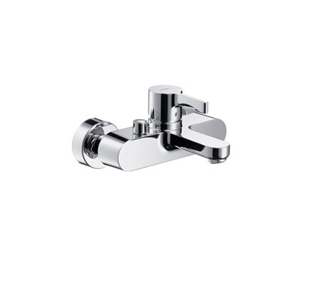 Single lever bath mixer for exposed installation