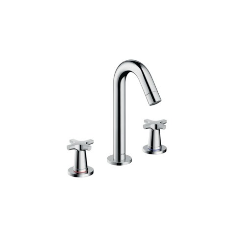 3-hole basin mixer with pop-up waste set