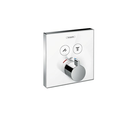 Thermostatic mixer for concealed installation for 2 outlets