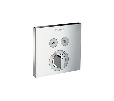 Mixer for concealed installation for 2 functions