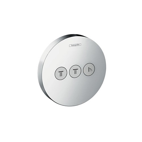 Valve for concealed installation for 3 functions
