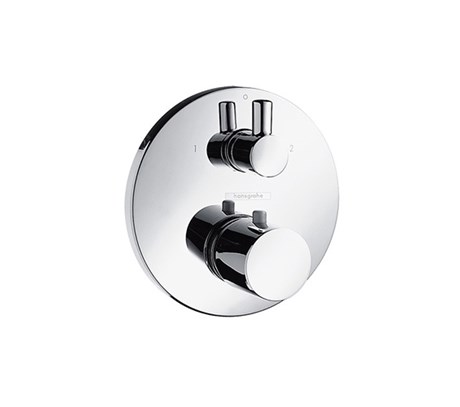 Ecostat S thermostatic mixer for concealed installation with shut-off/ diverter valve