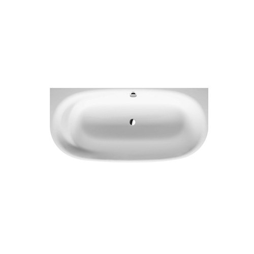 Free standing back to wall bathtub, with seamless panel and support frame with one backrest slope 190*90mm