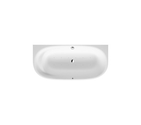 Whirltub back to wall, with seamless panel and support frame with one backrest slope 1900*900mm