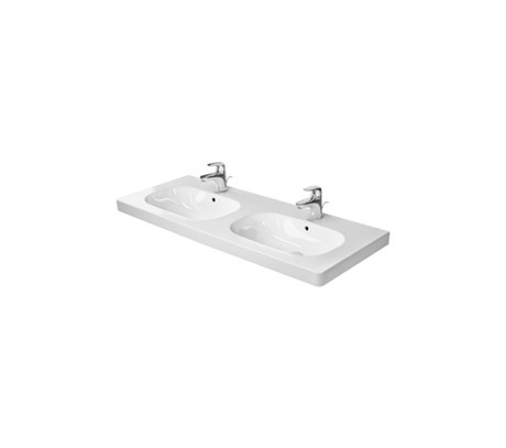 Double furniture washbasin 120*49cm