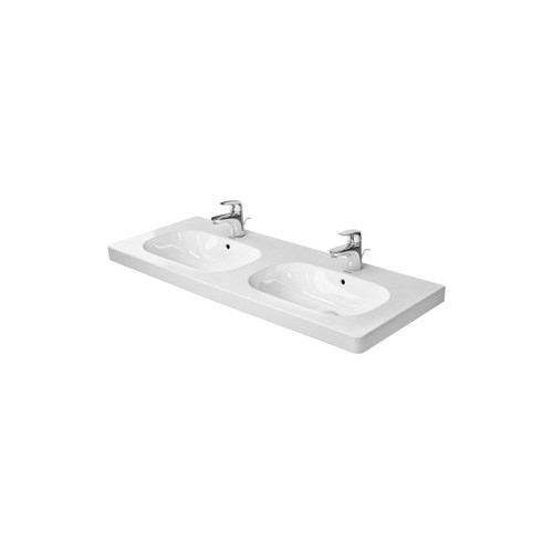 Double furniture washbasin 120*49cm