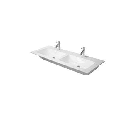 Double furniture washbasin 130*49cm