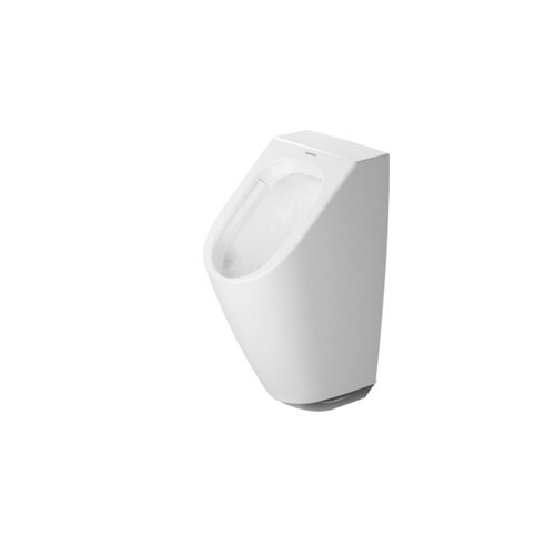 Electronic urinal for water supply, rimless, concealed inlet
