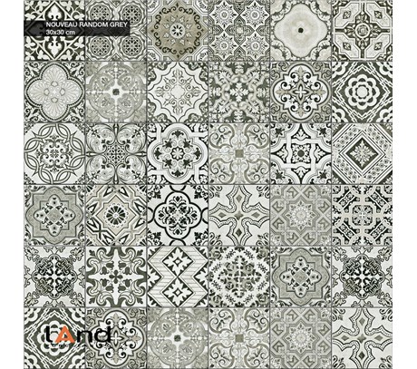 NOUVEAU RANDOM GREY 30X30CM